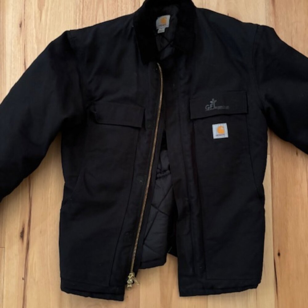 Carhartt Men's Traditional Arctic Quilt Lined Duck Jacket (Black), New